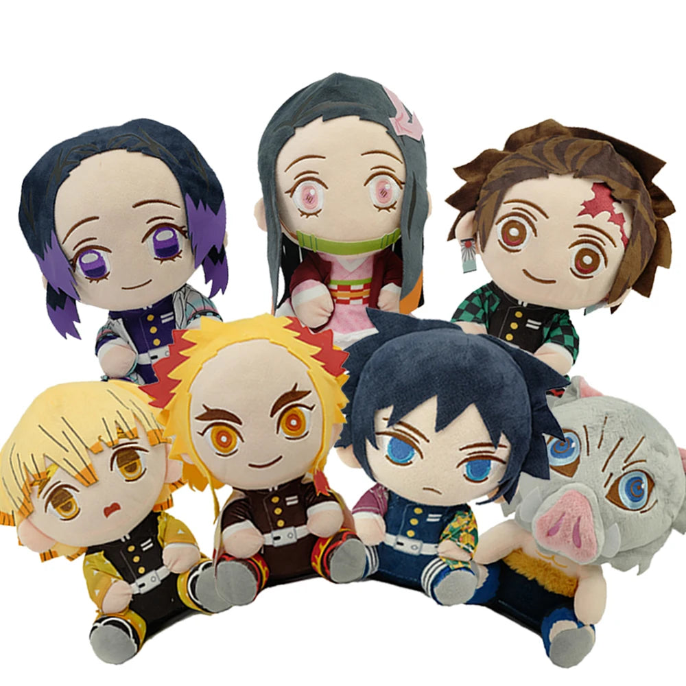 Sleep Safe with the Demon Slayer Squad – Plushie Set (7pcs)