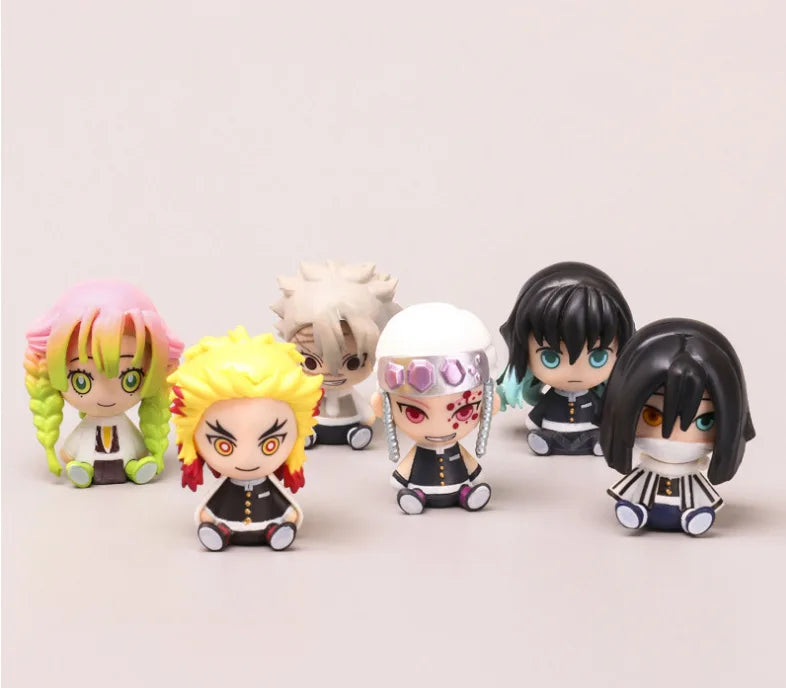 Kawaii Hashira Mini Figure Set ā Demon Slayer