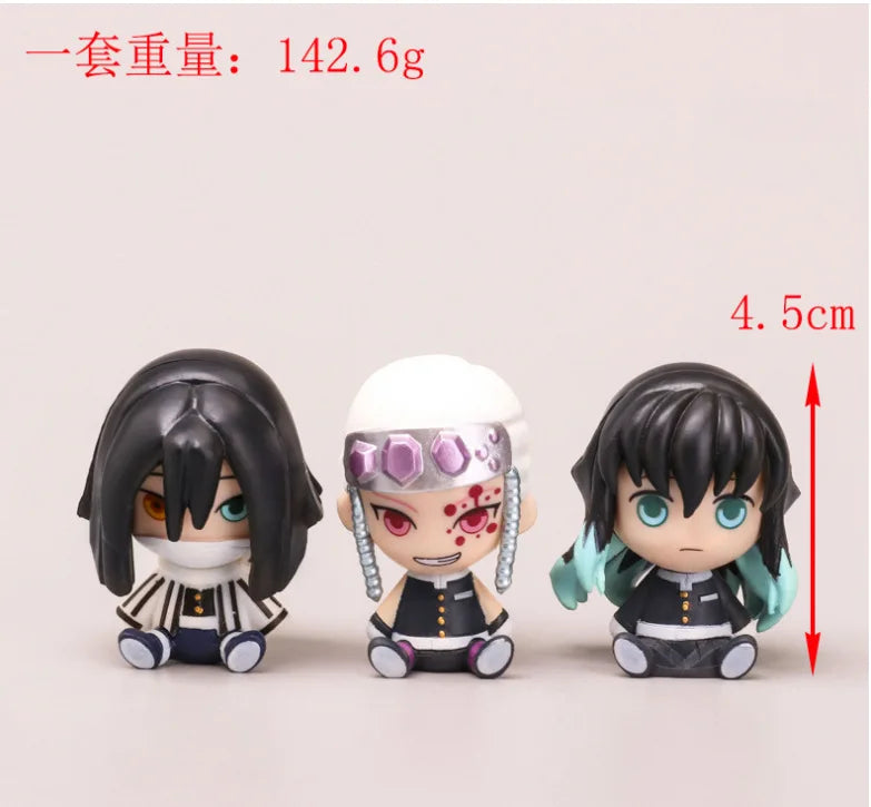 Kawaii Hashira Mini Figure Set ā Demon Slayer