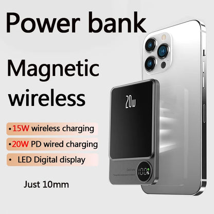 10,000mAh Magsafe Power Bank – Power Your iPhone Wirelessly