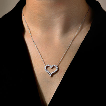 Celestine Heart in Sterling Silver RD.