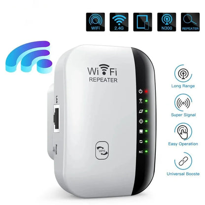 300Mbps Wi-Fi Repeater – Boost Your Wireless Signal Instantly