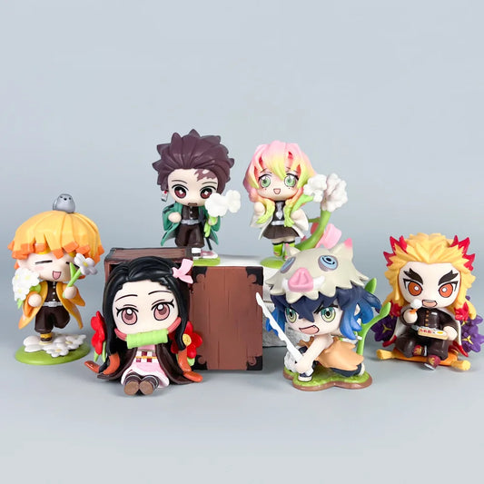 Demon Slayer - Chibi Friends Mini Figure Set (6-Pack)