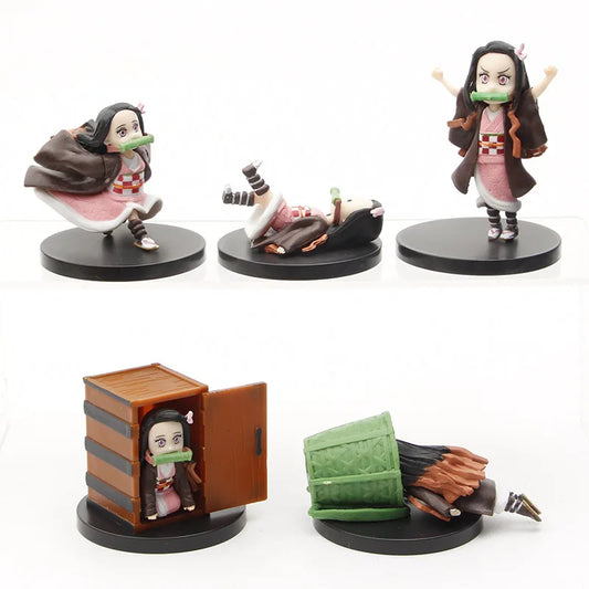 Nezuko Kamado – Adorable Miniature 5-Figure Set