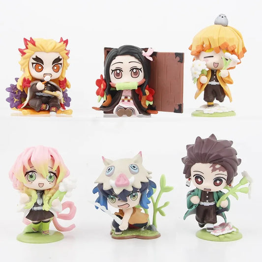 Demon Slayer - Chibi Friends Mini Figure Set (6-Pack)